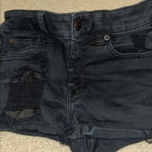 American Eagle Outfitters Black Denim Shorts